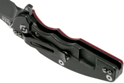 Rick Hinderer Jurassic Slicer Battle Black, Red G10 CPM 20CV Navaja -Tienda De Cuchillos HRK JU SL BBL RD 05 rick hinderer knives scaled