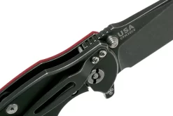 Rick Hinderer Jurassic Slicer Battle Black, Red G10 CPM 20CV Navaja -Tienda De Cuchillos HRK JU SL BBL RD 06 rick hinderer knives scaled