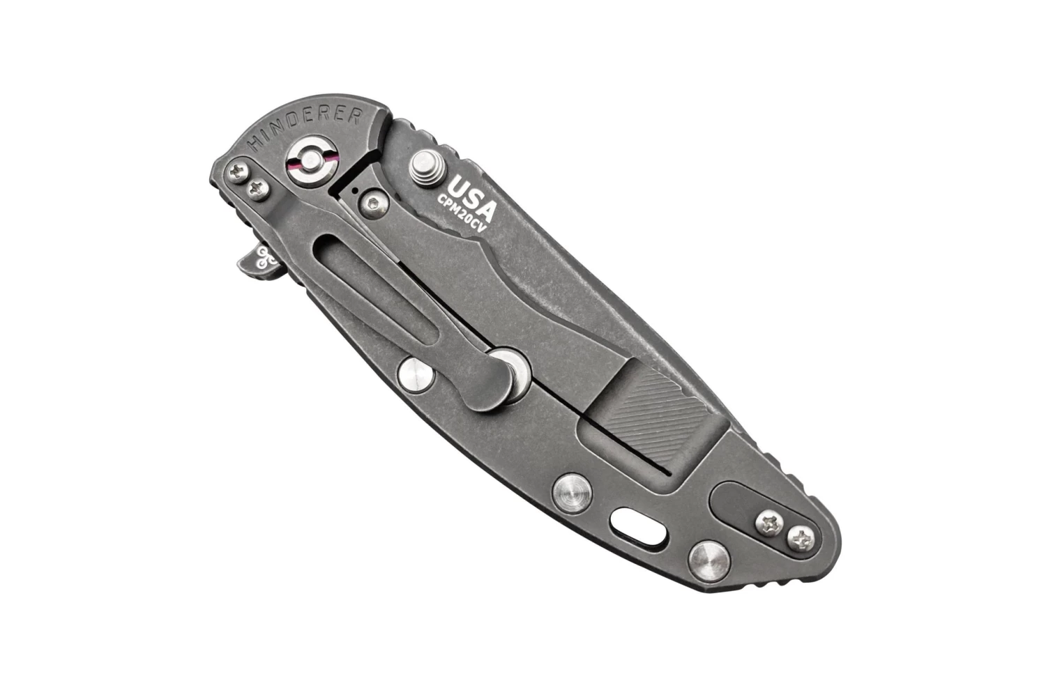 Rick Hinderer Jurassic Spearpoint 20CV Battle Black, Orange G10 Navaja 4 Rick Hinderer Jurassic Spearpoint 20CV Battle Black, Orange G10 Navaja - Imagen 4