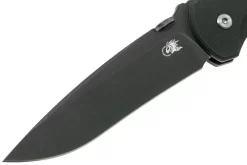 Rick Hinderer FireTac Recurve DLC Battle Black, Black G10 Navaja, Rick Hinderer Design -Tienda De Cuchillos HRK RC BB BK 03 rick hinderer knives scaled