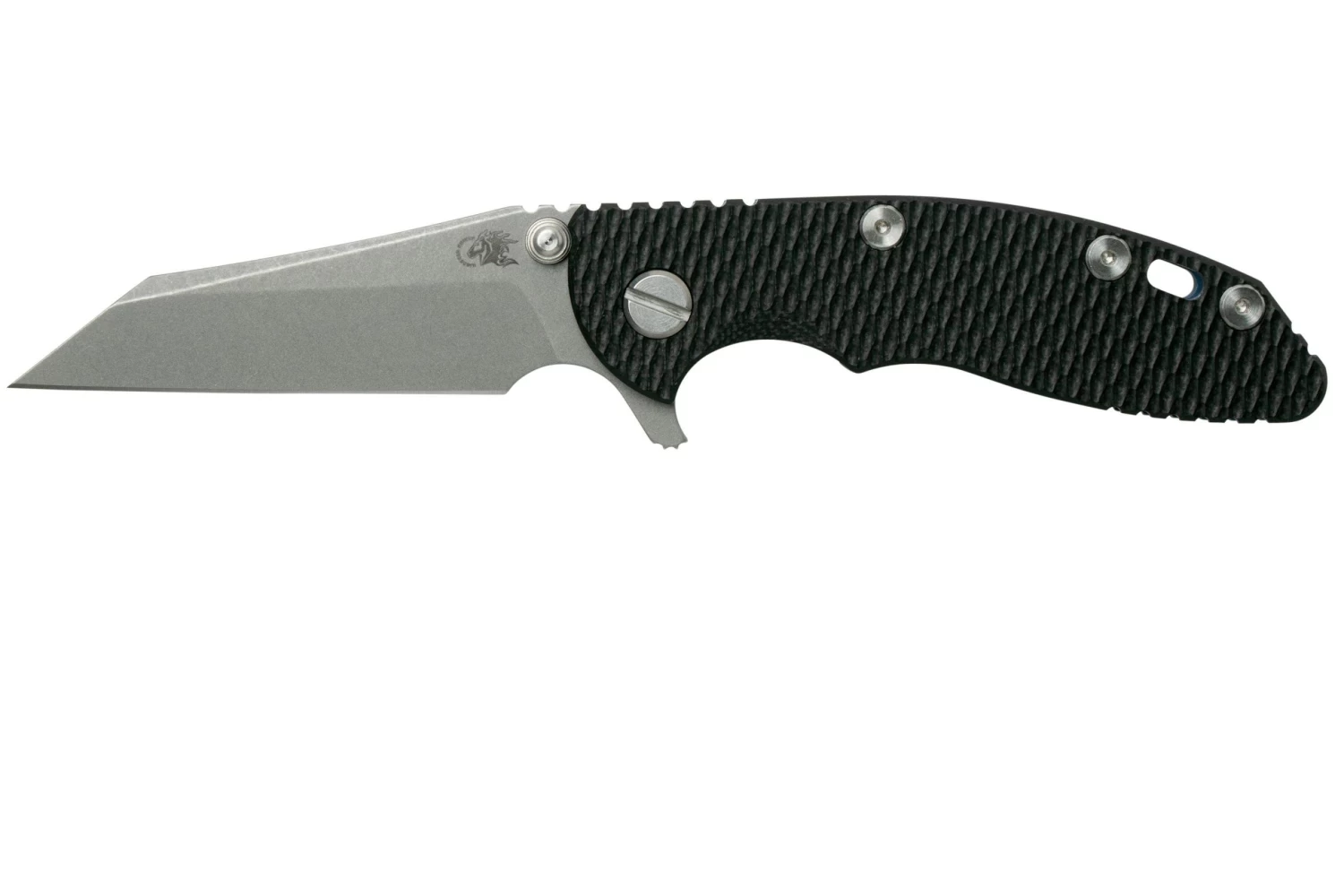 Rick Hinderer XM-18 3" Wharncliffe 20CV Acid Stonewash, Battle Blue, Black G10, Navaja 1 Rick Hinderer XM-18 3" Wharncliffe 20CV Acid Stonewash, Battle Blue, Black G10, Navaja