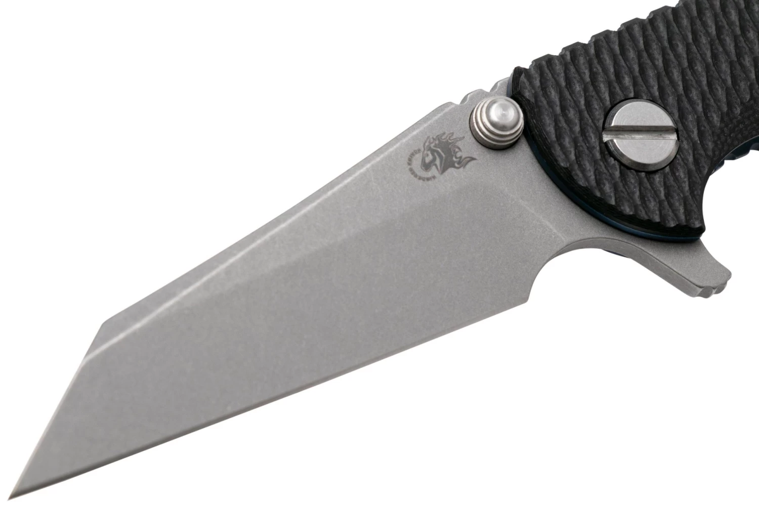 Rick Hinderer XM-18 3" Wharncliffe 20CV Acid Stonewash, Battle Blue, Black G10, Navaja 3 Rick Hinderer XM-18 3" Wharncliffe 20CV Acid Stonewash, Battle Blue, Black G10, Navaja - Imagen 3