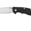 Rick Hinderer XM-18 3.5" Slicer Non-Flipper S45VN Stonewash Black G10, Navaja