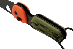 The James Brand The Redstone, OD Green + Orange PP, Negro, Serrated, KN118197-01, Navaja -Tienda De Cuchillos JAKN118197 01 04 jamesbrand scaled