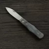 Jack Wolf Vampire Jack VAMPI-01-BLK Black Canvas Micarta Navaja Slipjoint