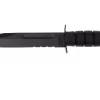 KA-BAR USMC 1214 Parcialmente Dentado, Kraton, Funda Kydex