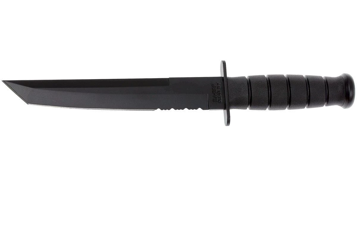 KA-BAR Tanto 1245 Cuchillo De Supervivencia, Parcialmente Dentado, Funda Kydex 1 KA-BAR Tanto 1245 Cuchillo De Supervivencia, Parcialmente Dentado, Funda Kydex