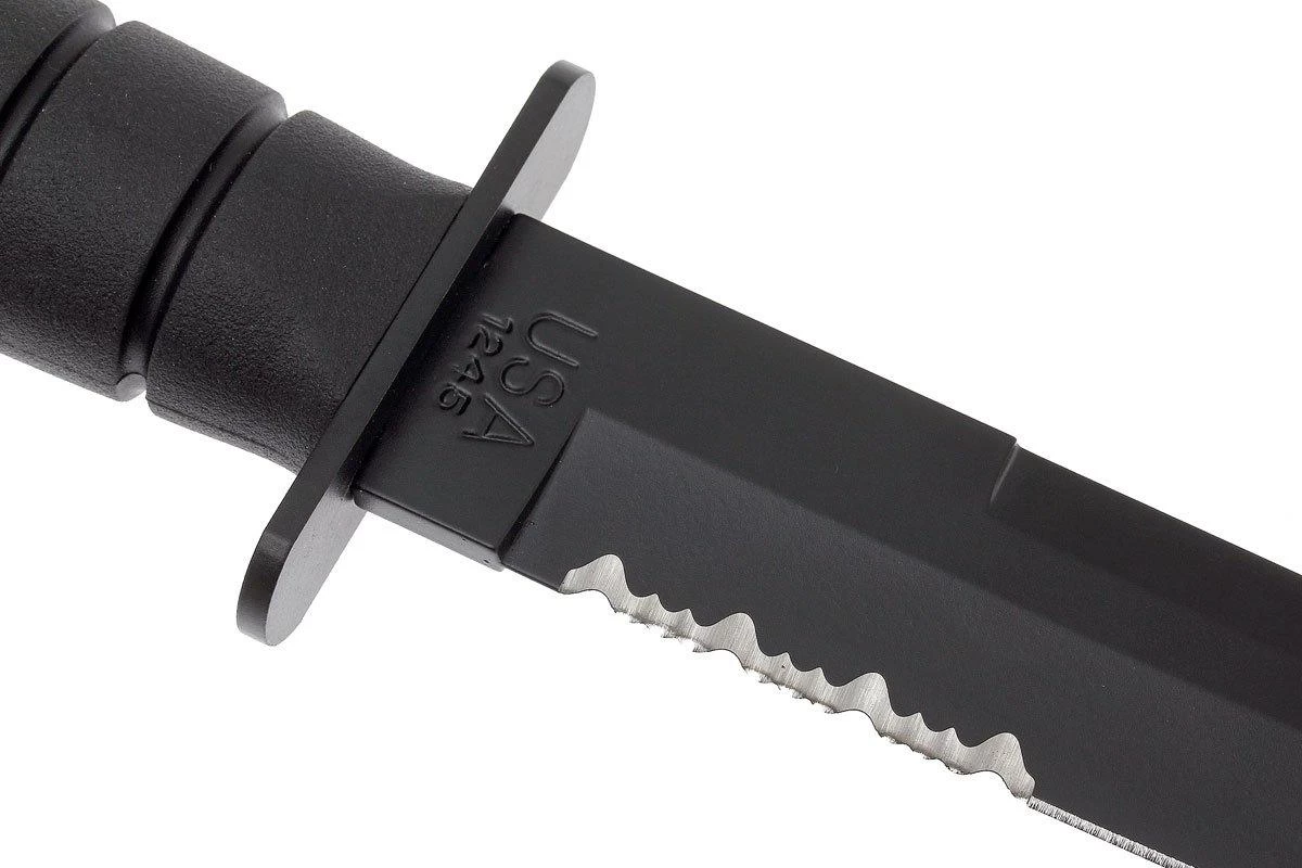 KA-BAR Tanto 1245 Cuchillo De Supervivencia, Parcialmente Dentado, Funda Kydex 3 KA-BAR Tanto 1245 Cuchillo De Supervivencia, Parcialmente Dentado, Funda Kydex - Imagen 3