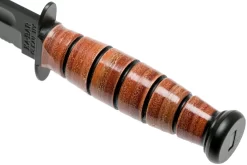 KA-BAR Short 1261 Cuchillo Fijo, Parcialmente Dentado, Funda De Cuero -Tienda De Cuchillos KA1261 05 ka bar scaled