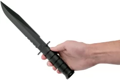 KA-BAR Fighter 1271 Cuchillo Fijo, Parcialmente Dentado, Funda De Kydex -Tienda De Cuchillos KA1271 06 ka bar scaled