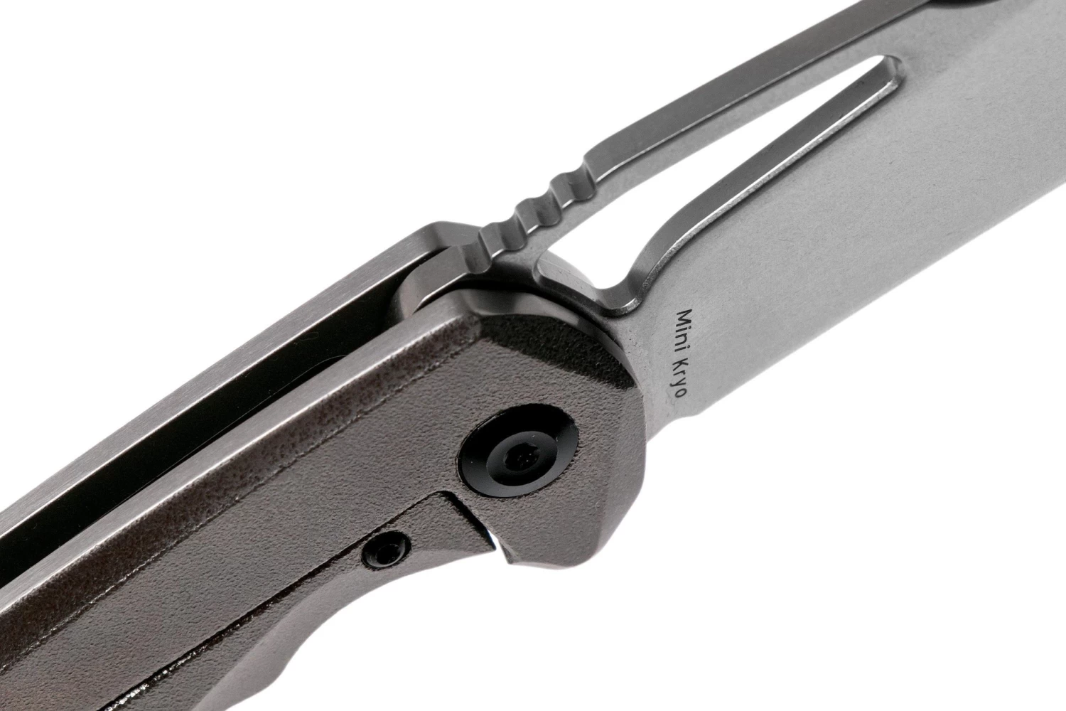 Kansept Mini Kryo K2001B4 Orange Peel Titanium Navaja, Kim Ning Design 6 Kansept Mini Kryo K2001B4 Orange Peel Titanium Navaja, Kim Ning Design - Imagen 6