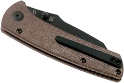 Kansept Main Street T1015A4 Black, Brown Micarta Navaja, Diseño Dirk Pinkerton -Tienda De Cuchillos KST1015A4 04 kansept knives scaled