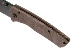 Kansept Main Street T1015A4 Black, Brown Micarta Navaja, Diseño Dirk Pinkerton -Tienda De Cuchillos KST1015A4 07 kansept knives scaled