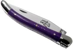 Forge Laguiole 129INTCVIOBRI 9cm, Violet Micarta, Navaja Laguiole -Tienda De Cuchillos LA129INTCVIOBRI 04 forge de laguiole scaled