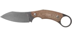 LionSteel H1 Skinner CVN Natural Canvas Micarta Cuchillo Fijo, Tommaso Rumici Design