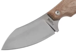 LionSteel H1 Skinner CVN Natural Canvas Micarta Cuchillo Fijo, Tommaso Rumici Design -Tienda De Cuchillos LI H1 CVN 03 lionsteel scaled