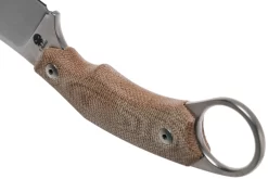 LionSteel H1 Skinner CVN Natural Canvas Micarta Cuchillo Fijo, Tommaso Rumici Design -Tienda De Cuchillos LI H1 CVN 04 lionsteel scaled