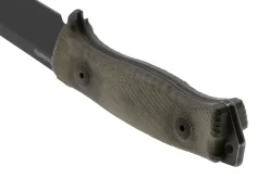 LionSteel M5B Sleipner Black, Green Canvas Micarta Cuchillo De Supervivencia -Tienda De Cuchillos LI M5B CVG 04 lionsteel scaled