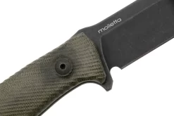 LionSteel M5B Sleipner Black, Green Canvas Micarta Cuchillo De Supervivencia -Tienda De Cuchillos LI M5B CVG 05 lionsteel scaled