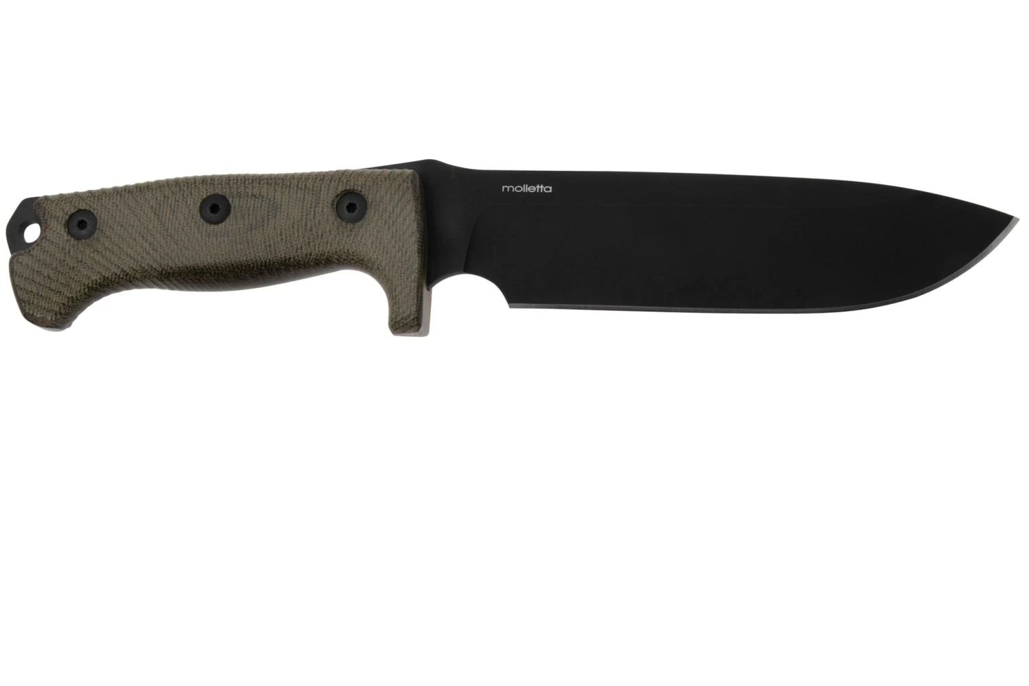 LionSteel M7B CVG Black, Green Canvas Micarta Cuchillo Fijo, Molletta Design 2 LionSteel M7B CVG Black, Green Canvas Micarta Cuchillo Fijo, Molletta Design - Imagen 2