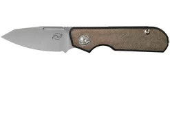 Liong Mah Traveller Sheepfoot Green Canvas Micarta Navaja