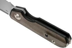 Liong Mah Traveller Sheepfoot Green Canvas Micarta Navaja -Tienda De Cuchillos LO TR SH GCM 05 liong mah scaled