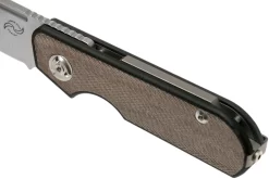 Liong Mah Traveller Sheepfoot Green Canvas Micarta Navaja -Tienda De Cuchillos LO TR SH GCM 07 liong mah scaled