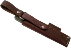 LT Wright Bushcrafter HC, 1075, Matte Black Micarta, Funda De Cuero, Cuchillo Bushcraft -Tienda De Cuchillos LT BHC BM LS 07 lt wright scaled