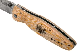 Mcusta MC-0182D Sengoku Toyotomi Hideyoshi, Yellow Pakkawood, Cuchillo De Caballero -Tienda De Cuchillos MC 0182D 07 mcusta scaled