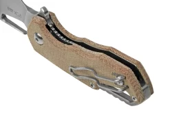 MKM Isonzo FX03M-1NC Hawkbill M390, Natural Canvas Micarta Navaja, Jesper Voxnaes Design -Tienda De Cuchillos MMK FX03M 1NC 04 mkm scaled