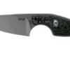 MKM Mikro 2 Wharncliffe, Stonewashed Carbon Fibre Cuchillo De Cuello, Jesper Voxnaes Design