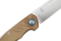 MKM Root RT-NC Satin Natural Canvas Micarta Navaja, Diseño Jens Anso -Tienda De Cuchillos MMK RT NC 05 mkm scaled