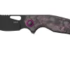MKM Vincent VCV-CPD Black PVD VANAX, Purple Haze Carbon Fibre, Purple Aluminum Navaja, Diseño De Jesper Voxnaes