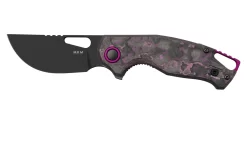 MKM Vincent VCV-CPD Black PVD VANAX, Purple Haze Carbon Fibre, Purple Aluminum Navaja, Diseño De Jesper Voxnaes