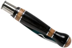 Nontron No. 25 Nickel Silver Turning Ferrule, Marquetry Ebony Olivewood, Forma De Bola NN25BOEBOL Navaja -Tienda De Cuchillos NN25BOEBOL 04 nontron scaled