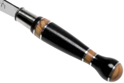Nontron No. 25 Nickel Silver Turning Ferrule, Marquetry Ebony Olivewood, Forma De Bola NN25BOEBOL Navaja -Tienda De Cuchillos NN25BOEBOL 06 nontron scaled