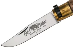 Old Bear Classical Carved Walnut S, 9307-17-LNI Navaja -Tienda De Cuchillos OB9307 17 LNI 03 oldbear scaled