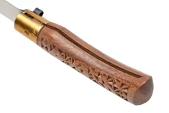 Old Bear Classical Carved Walnut S, 9307-17-LNI Navaja -Tienda De Cuchillos OB9307 17 LNI 07 oldbear scaled