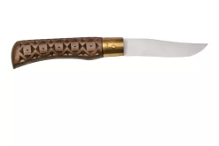 Old Bear Classical Carved Walnut L, 9307-21-LNI Navaja -Tienda De Cuchillos OB9307 21 LNI 02 oldbear scaled