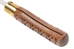 Old Bear Classical Carved Walnut L, 9307-21-LNI Navaja -Tienda De Cuchillos OB9307 21 LNI 05 oldbear scaled