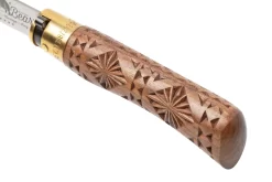 Old Bear Classical Carved Walnut L, 9307-21-LNI Navaja -Tienda De Cuchillos OB9307 21 LNI 07 oldbear scaled