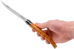 Opinel Navaja No. 12 Slim Line, Acero Inoxidable, Madera De Olivo -Tienda De Cuchillos OP001145 07 opinel op001145 07