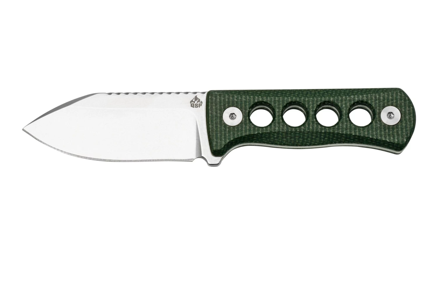QSP Knife Canary QS141-C1 Stonewashed, Black Green G10, Cuchillo De Cuello 1 QSP Knife Canary QS141-C1 Stonewashed, Black Green G10, Cuchillo De Cuello