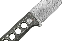 QSP Knife Canary QS141-E Damascus, Aluminium Foil Carbon Fibre, Cuchillo De Cuello 10 QSP Knife Canary QS141-E Damascus, Aluminium Foil Carbon Fibre, Cuchillo De Cuello -Tienda De Cuchillos QS141 E 05 qsp scaled