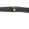 Real Steel Solis 7063G Black Titanium, Gold, Navaja Slipjoint, Poltergeist Design