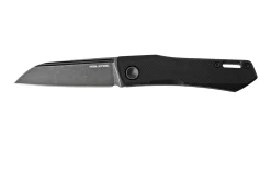 Real Steel Solis Lite, Knivesandtools Exclusive, Black Stonewash, 7064BS Navaja Slipjoint