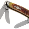 Rough Ryder Sowbelly Stockman Amber Bone RR080 Navaja Slipjoint