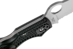 Spyderco Rescue 3 Thin Blue Line C14FSBKBL3 Cuchillo De Rescate De Sierra -Tienda De Cuchillos SPC14FSBKBL3 06 spyderco scaled