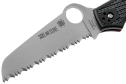 Spyderco Rescue 3 Thin Red Line C14FSBKRD3 Cuchillo De Rescate De Sierra -Tienda De Cuchillos SPC14FSBKRD3 03 spyderco scaled