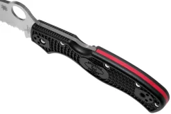 Spyderco Rescue 3 Thin Red Line C14FSBKRD3 Cuchillo De Rescate De Sierra -Tienda De Cuchillos SPC14FSBKRD3 07 spyderco scaled